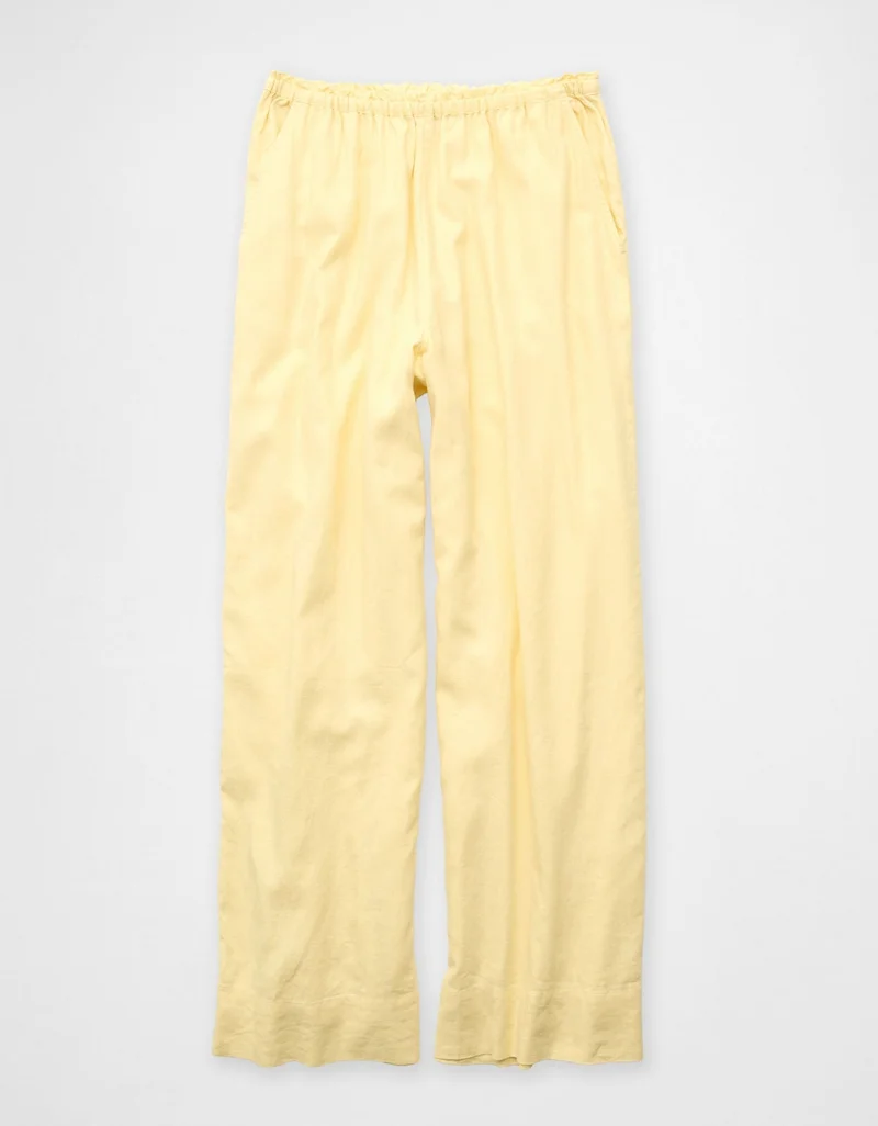 American Eagle AE High-Waisted Linen Easy Pant